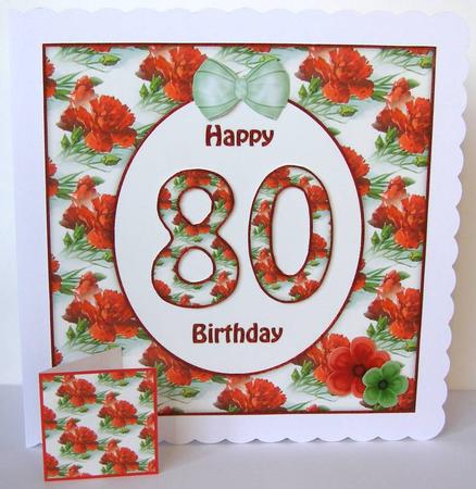 Vintage Carnations Any Age 8x8 Mini Kit by Margaret McCartney
