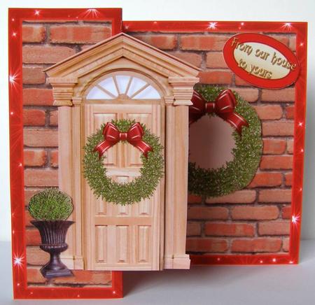 Fold Back Mini Kit Christmas Door by Margaret McCartney