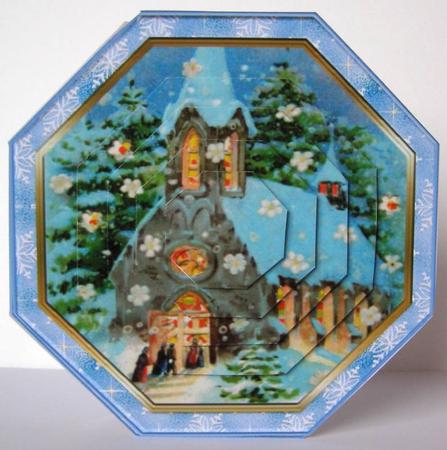 Christmas Vintage Carols folded card  by Margaret McCartney