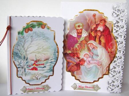 Assorted Vintage Christmas Toppers by Margaret McCartney