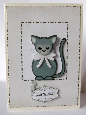 Cat and Mouse Quick Card by Margaret McCartney