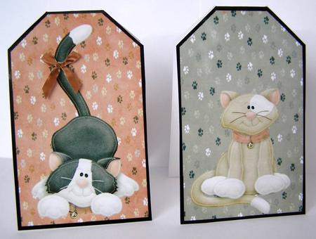 Cute Kitten Tag Cards by Margaret McCartney