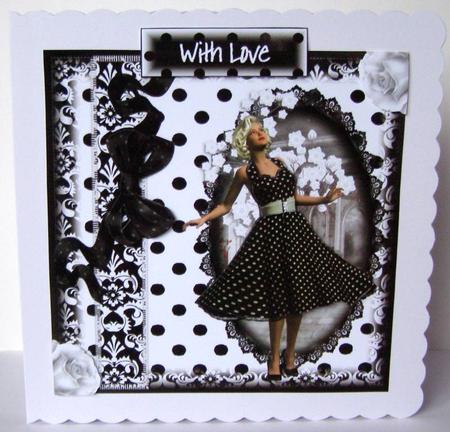 Beauty in a Polka Dot Dress Topper by Margaret McCartney