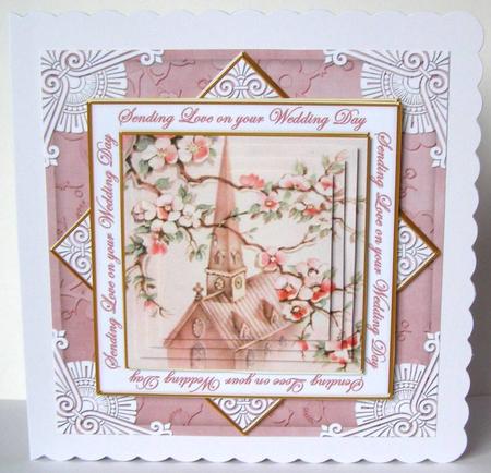 Blossom Church Love on Weddingday Diamond Megacoupage Cf Kit by Margaret McCartney