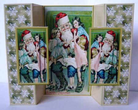 Please Santa Double Fold Back by Margaret McCartney