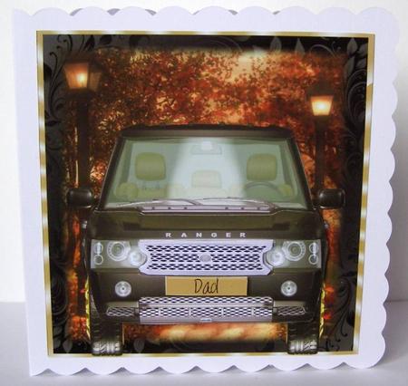 Time to Drive Card Topper by Margaret McCartney