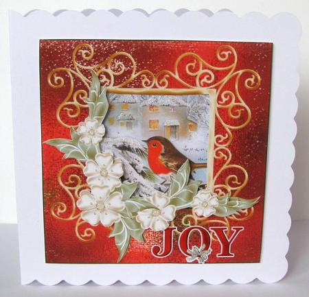 Peace Red Robin Christmas by Margaret McCartney