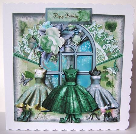 The Chic Boutique Card Front with Decoupage Kit by Margaret McCartney