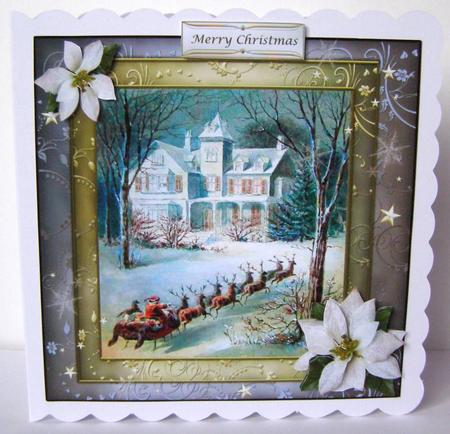Dashing Through the Snow Topper & Decoupage by Margaret McCartney