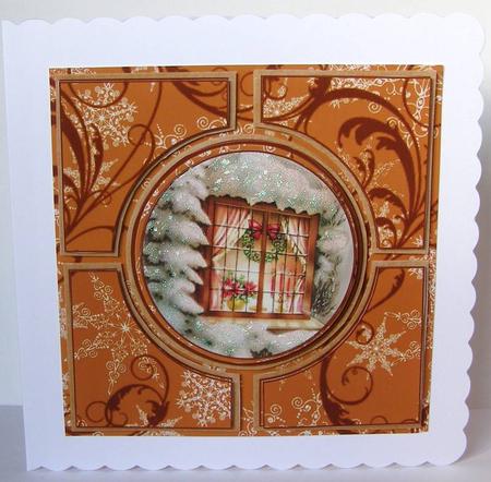 Christmas Window Vtea Architects Quad 8in Cf Kit by Margaret McCartney