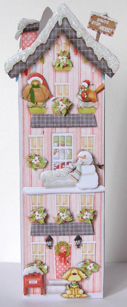 Long Tall Alley Large Dl Card Mini-kit - Pink House by Margaret McCartney