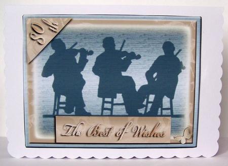 Vintage Music Men Age Card 50 -100 by Margaret McCartney