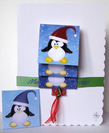 Penguine Waterfall Sheet by Margaret McCartney
