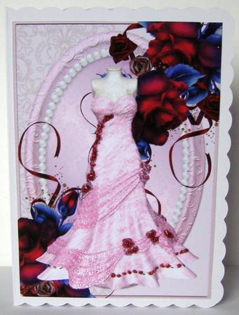 Beautiful Dress in Pink A4 by Margaret McCartney