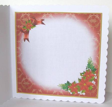 8x8 Vintage Christmas Scene Insert Plate by Margaret McCartney