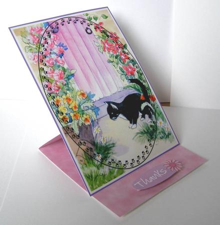 Butterfly Angel Easel Card Base 5 Mix N Match by Margaret McCartney