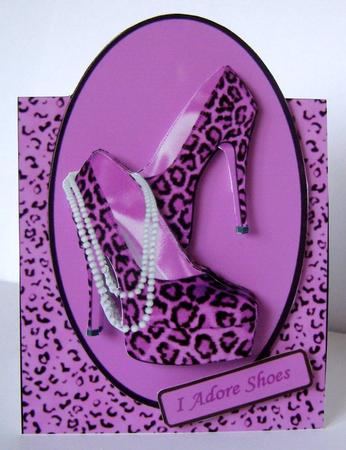 Shoes to Die Die for in Pink Over Edge by Margaret McCartney
