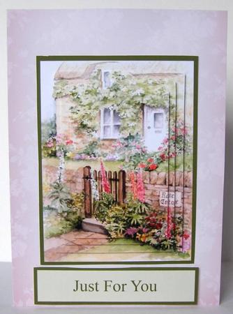 Rose Cottage Pyramage Design by Margaret McCartney