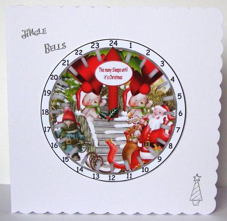 Advent Countdown Clock 5 by Margaret McCartney