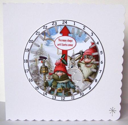 Advent Countdown Clock 11 by Margaret McCartney