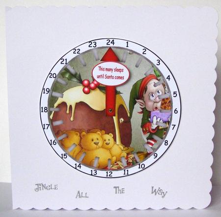 Advent Countdown Clock 10 by Margaret McCartney
