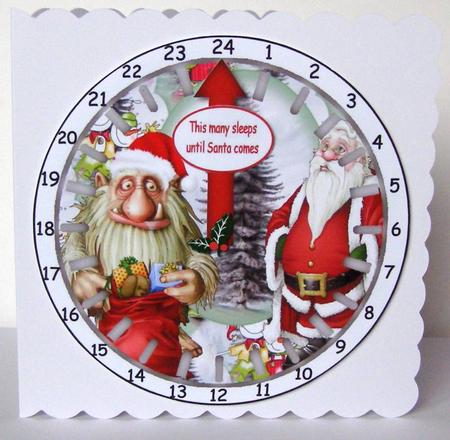 Advent Countdown Clock 1 by Margaret McCartney