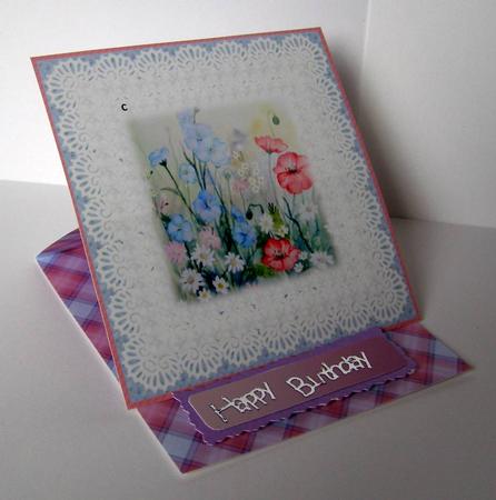 Butterfly Angel Easel Card Base 2 Mix N Match by Margaret McCartney