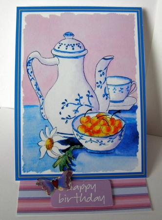 Butterfly Angel Easel Card Base 3 Mix N Match by Margaret McCartney