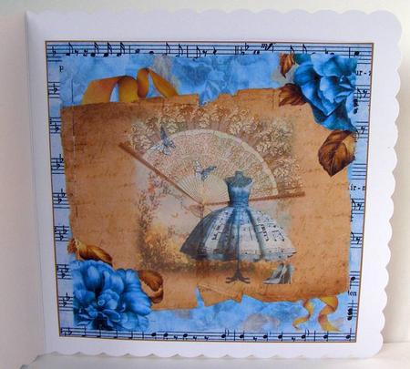 Insert to Compliment Blue Music Dress by Margaret McCartney