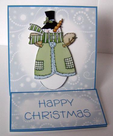 Snow Angel 5 Minute Easel Card by Margaret McCartney
