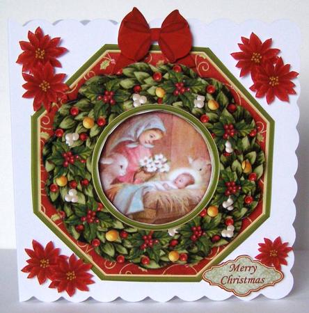 Christmas Wreath Builder Mary & Jesus Nativity Mini Kit by Margaret McCartney