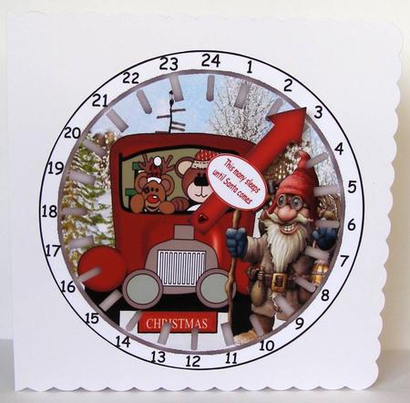 Advent Clock Countdown 20 by Margaret McCartney