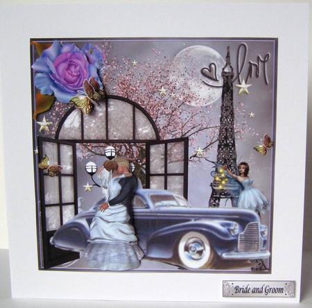 Wedding in Paris Topper & Decoupage by Margaret McCartney