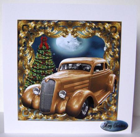 Christmas Car Card by Margaret McCartney