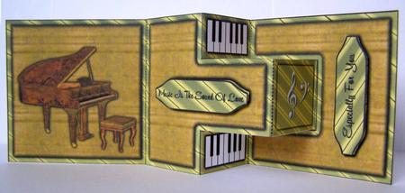 Music to My Ears Piano T-step Tri Fold by Margaret McCartney