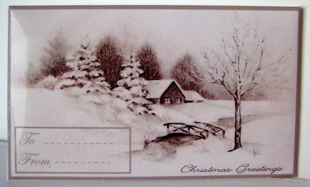 Vintage Winter Scene Money Wallet by Margaret McCartney