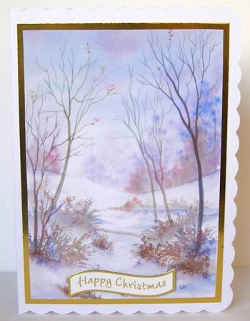 A4 Snowdrifts Watercolour Backing Paper by Margaret McCartney