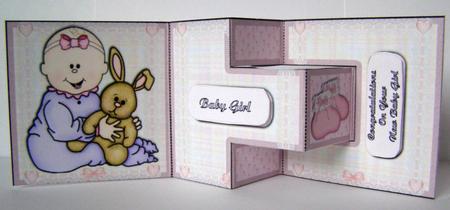 New Baby Girl T-step Tri Fold by Margaret McCartney