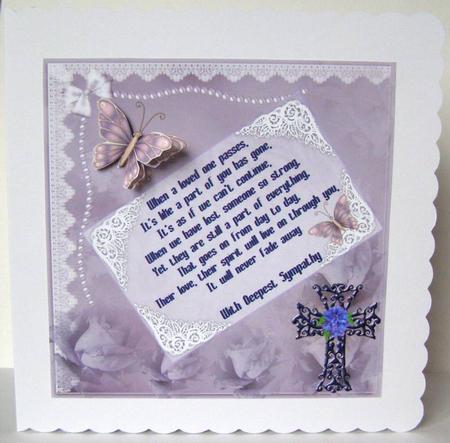 When a Loved One Passes -  Sympathy Card by Margaret McCartney