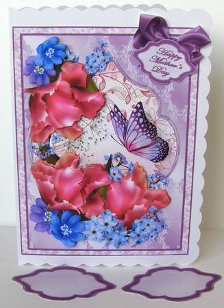 Pink Fantasy Decoupage by Margaret McCartney