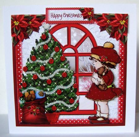 Missing You at Christmas Card Front Kit by Margaret McCartney