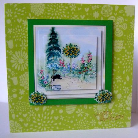 Big Garden Topper 51/4x 51/4 Approx by Margaret McCartney