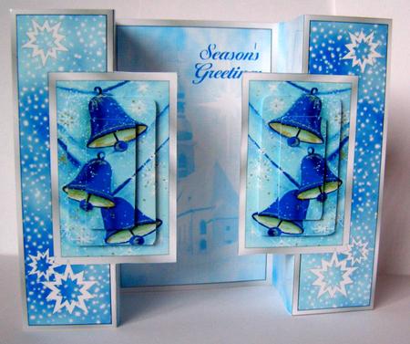 Ring Out the Christmas Message Double Foldback with Stackers by Margaret McCartney
