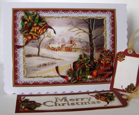 Framed Christmas Scene Mini Kit by Margaret McCartney