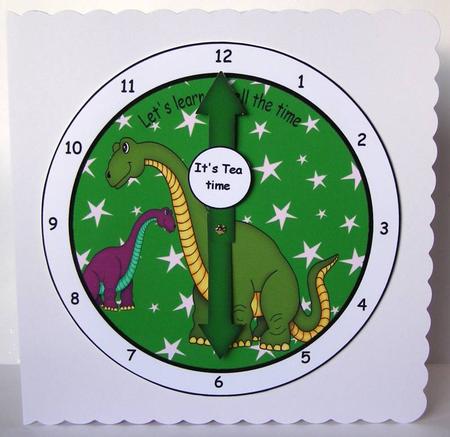 Tell the Time Basic Clock Dino by Margaret McCartney