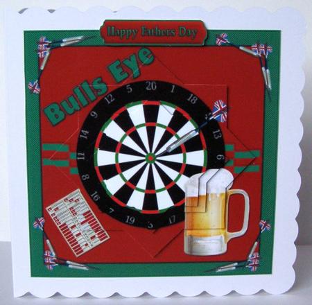 Bulls Eye Darts and a Pint Diamond Pyramid by Margaret McCartney