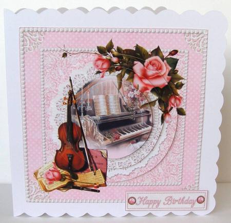 Music and Roses Pyramid by Margaret McCartney