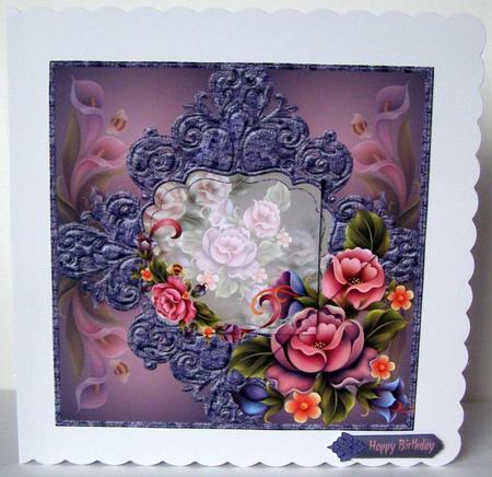 Enchanted Garden Flourish Frame 2-twist Pyramid by Margaret McCartney