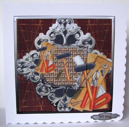 DIY Handyman Flourish Frame 2-twist Pyramid by Margaret McCartney
