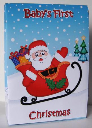 3D Xmas Baby's First Christmas Santa Large Gift Bag Mini Kit by Margaret McCartney